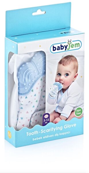 Babyjem Diş Kaşıyıcı Eldiven Mavi 526