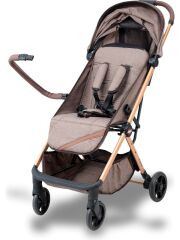Joell Cabin Kabin Boy Bebek Arabası / Tek Elle Otomatik Katlanır Gold Kahve
