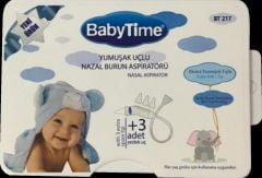 BabyTime Yumuşak Uçlu Nazal Burun Aspiratörü  BT217