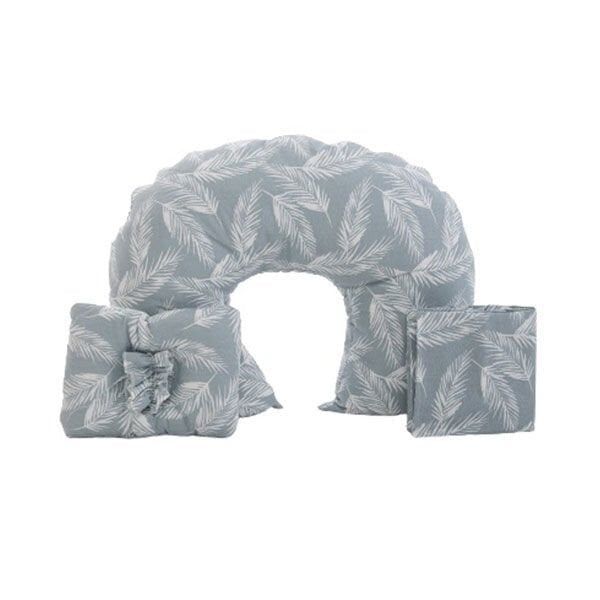 Moje Emzirme Seti 3lü Set Yaprak Desen Gri