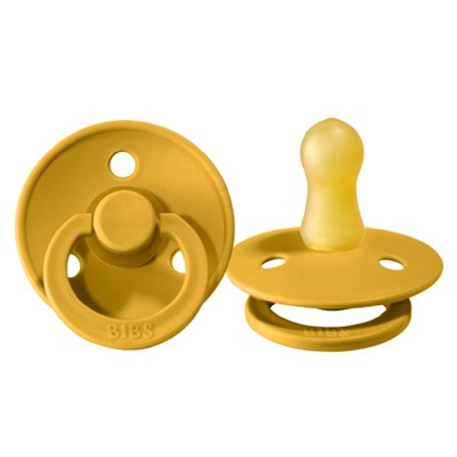 Bibs Colour Kauçuk Emzik 6-18 Ay Mustard