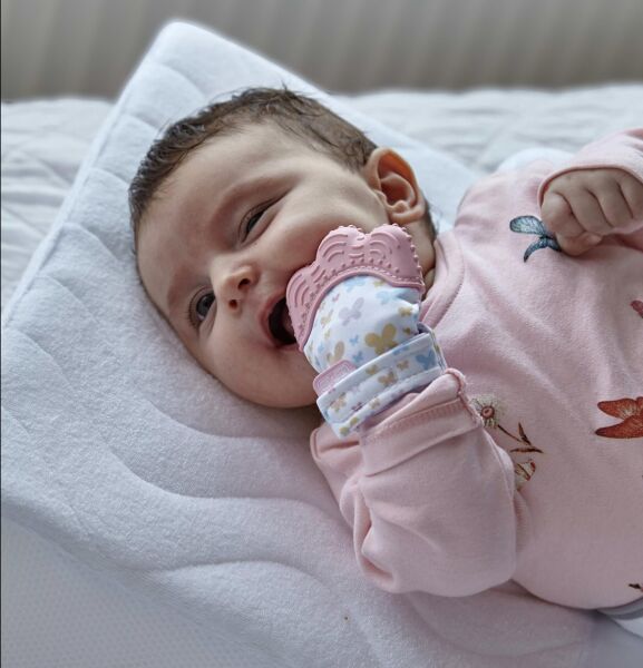 Babyjem Diş Kaşıyıcı Eldiven Pembe 526