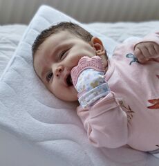Babyjem Diş Kaşıyıcı Eldiven Mavi 526