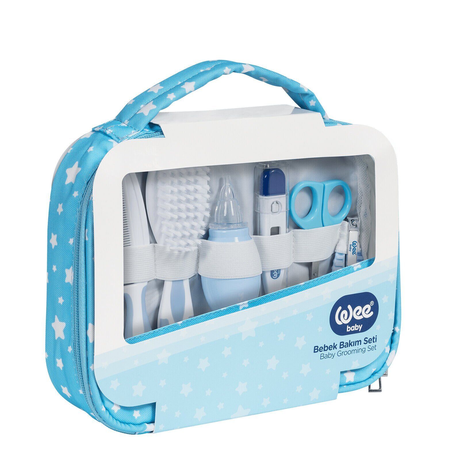 Wee Baby Bebek Bakım Seti - Mavi 9 Parça