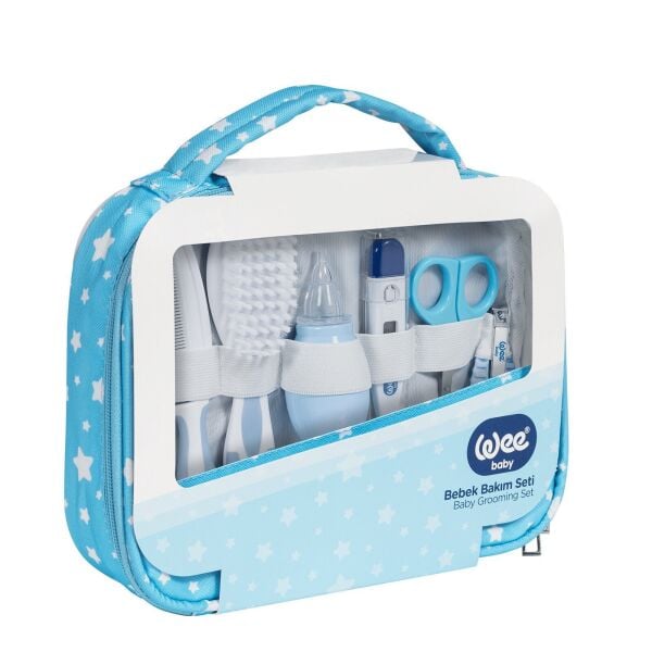 Wee Baby Bebek Bakım Seti - Mavi 9 Parça