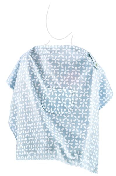 Babyjem Cepli Emzirme Önlüğü Mavi Yonca  323