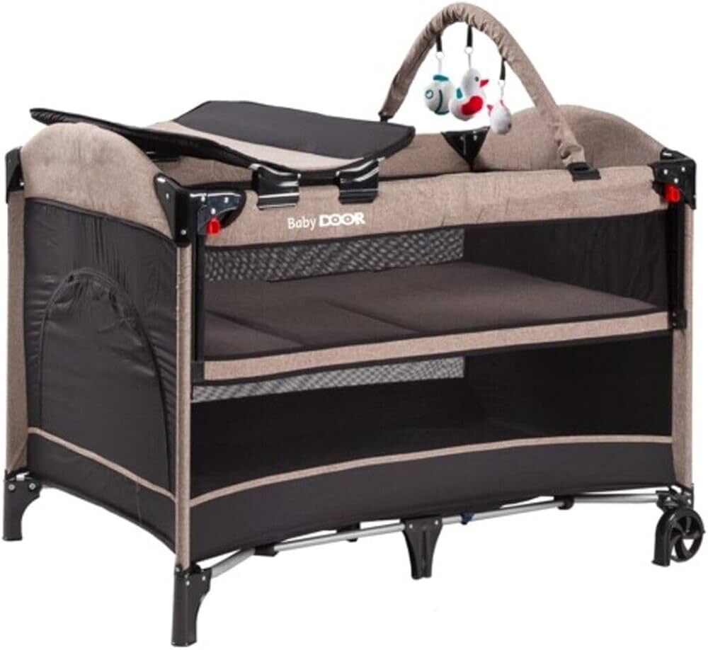 Babydoor 2052 Madre Pro 70x110 cm Anne Yanı Oyun Parkı Kahverengi