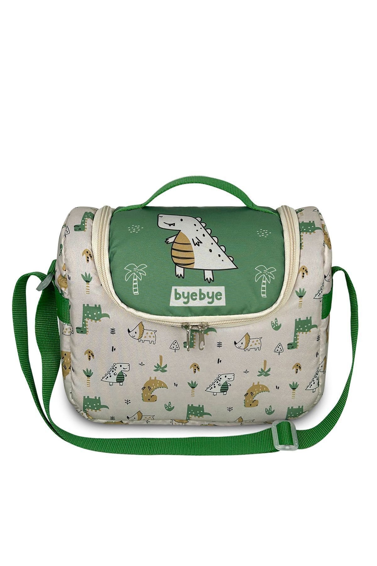 Stylo Byebye Yummy Okul Öncesi Kreş Çocuk El ve Omuz Termo Beslenme Çantası ( DINO )