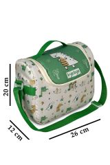 Stylo Byebye Yummy Okul Öncesi Kreş Çocuk El ve Omuz Termo Beslenme Çantası ( DINO )