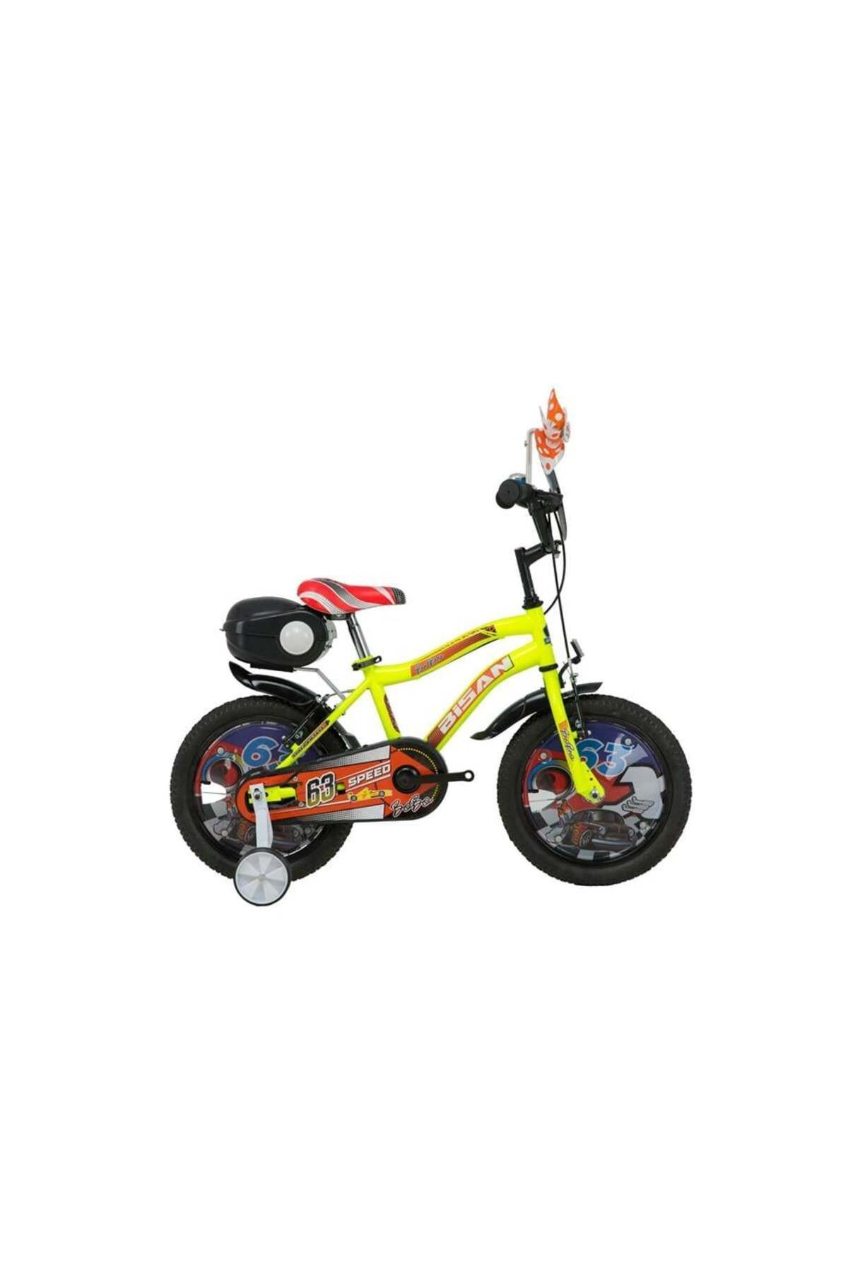 Bisan BOBO-23 Çocuk Bisikletleri 10'' - 26 CM 1x1 VİTES 16'' SARI Etiket Rengi TURUNCU