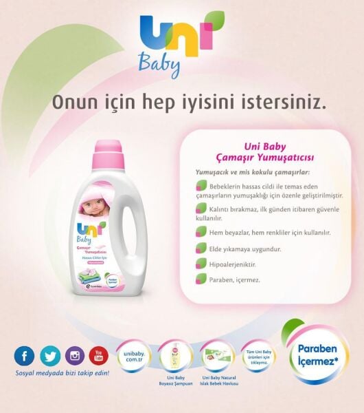 Uni Baby Çamaşır Yumuşatıcısı 1500 Ml
